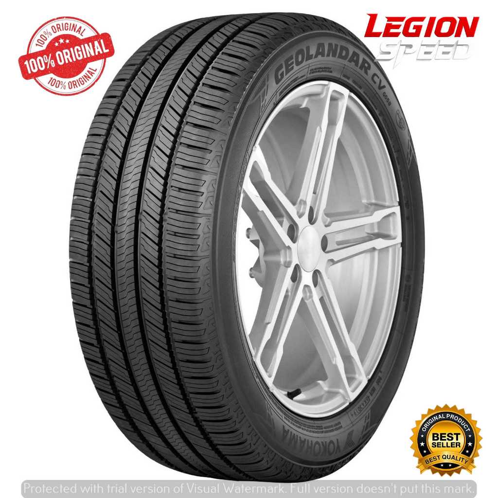 BAN MOBIL UNTUK RUSH TERIOS  ALPHARD VELFIRE MERK YOKOHAMA GEOLANDAR CV-G058 225 60 R17 FREE PASANG