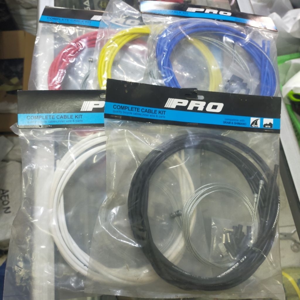 cable kabel set remdan shifter jagwire buat sepeda MTB,RB,lipat complete cable kit
