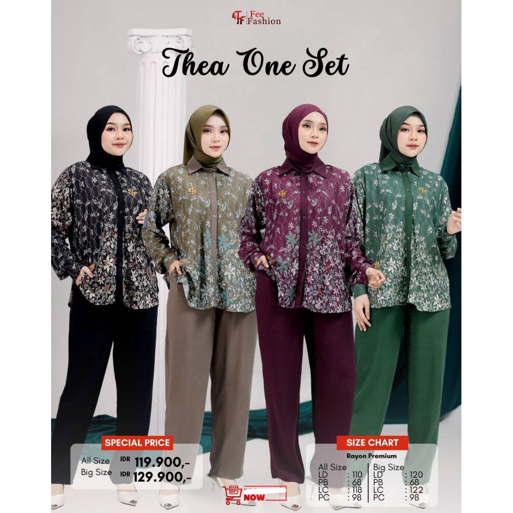 Fee Fashion - Thea One set Celana | Bahan Rayon premium | Gallery fashionku pkl