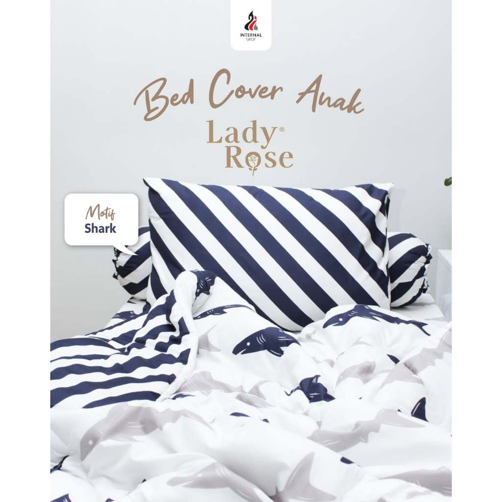 Bedcover Lady Rose 120x200 untuk kasur singgle | No 3 | kasur kecil motif terbaru Karakter dan Bunga