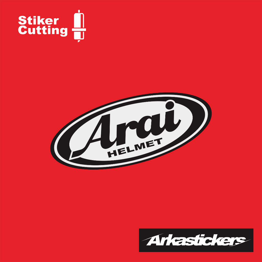 Stiker Cutting HELM untuk Motor Mobil Helm dll bisa menyala apabila terkena cahaya - Stiker HELM ARA