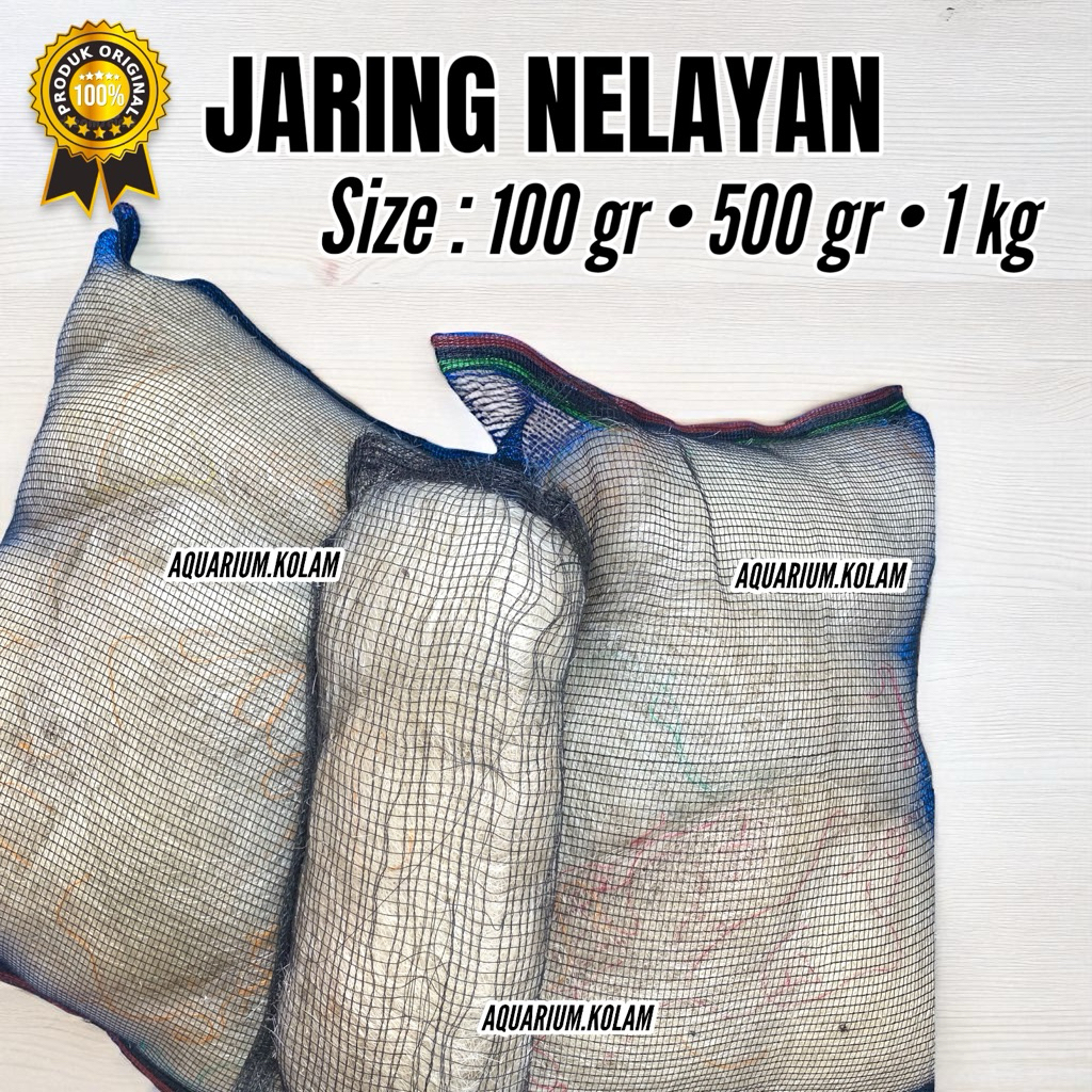 Media Filter Kolam Jaring Nelayan | Jaring Ikan untuk Filter Aquarium Kolam