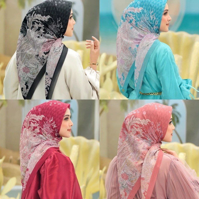 BUTTONSCARVES The Little Mermaid 2.0 - Rock Voile Square / Little Mermaid Buttonscarves mirror