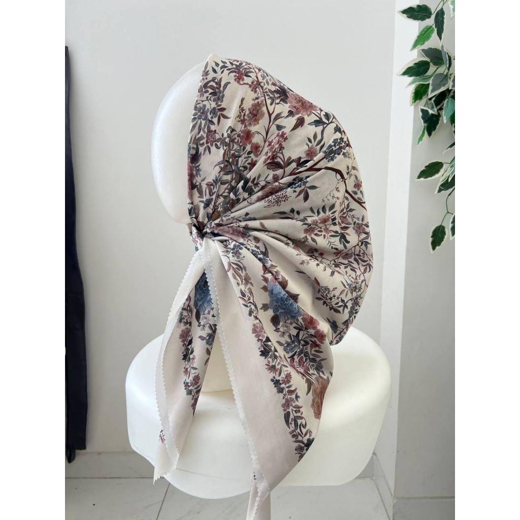 (PO) RESELLER CHARSHAF HIJAB SEGIEMPAT VOAL MOTIF PRINTING PREMIUM MOTIF KEKINIAN