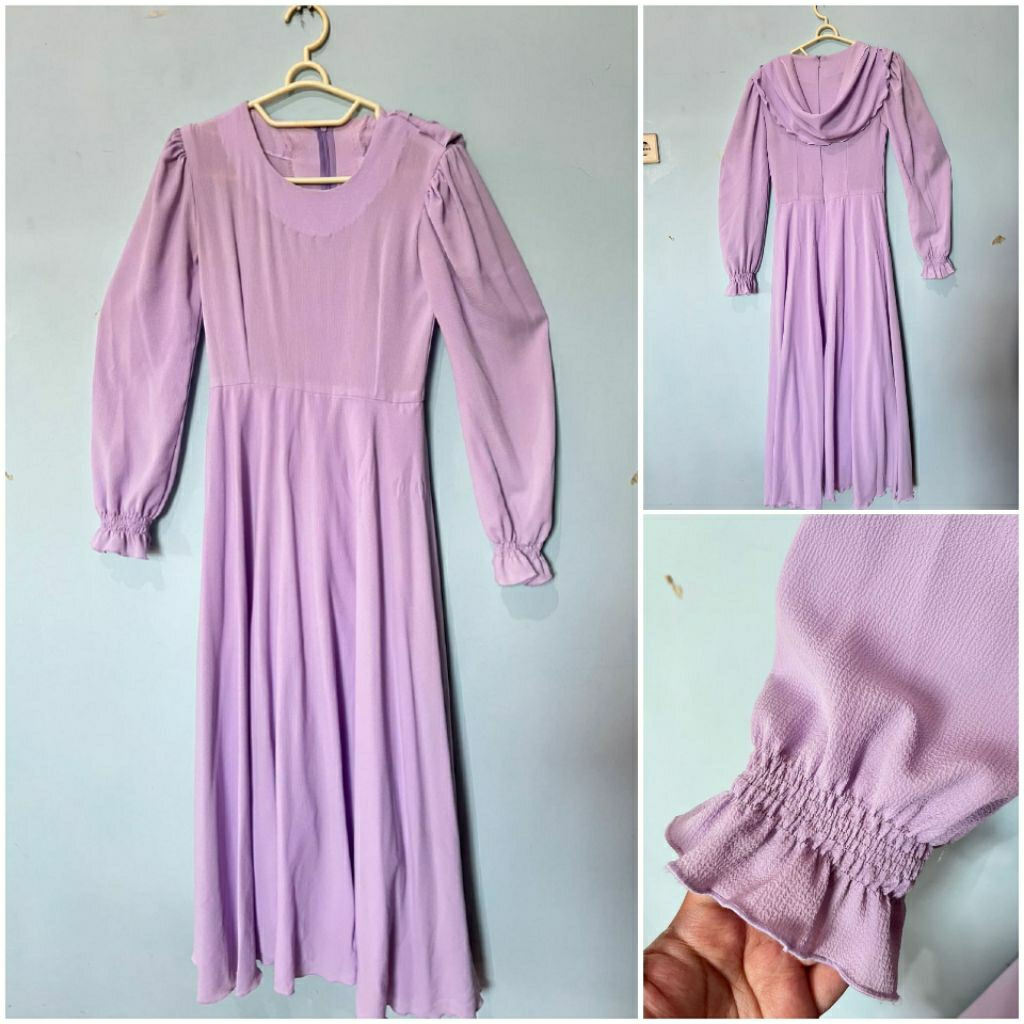 Dress gamis lilac preloved BT