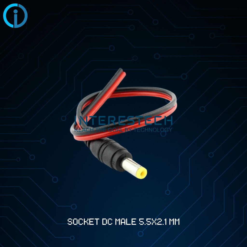 Socket DC Male 5.5x2.1mm