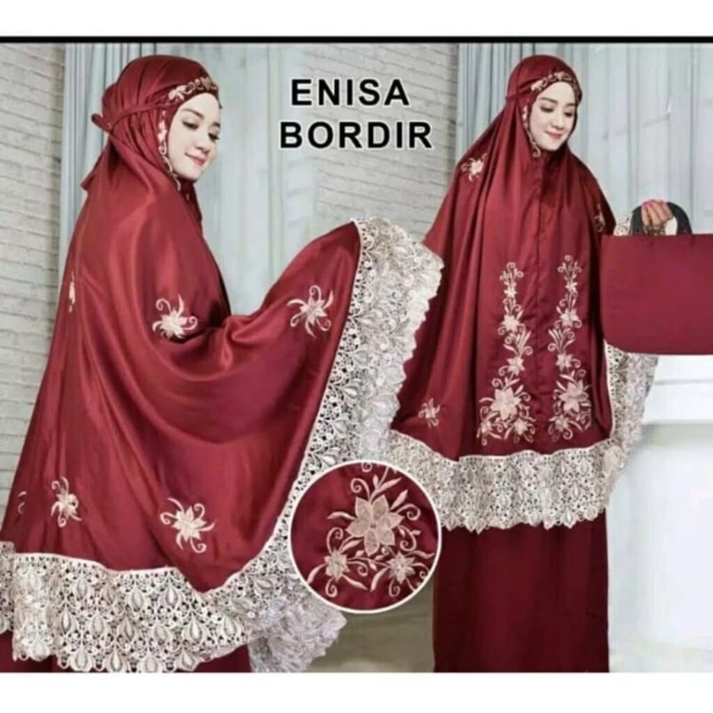 MUKENA DEWASA ENISA LUNA MAYA RENDA BORDIR MEWAH