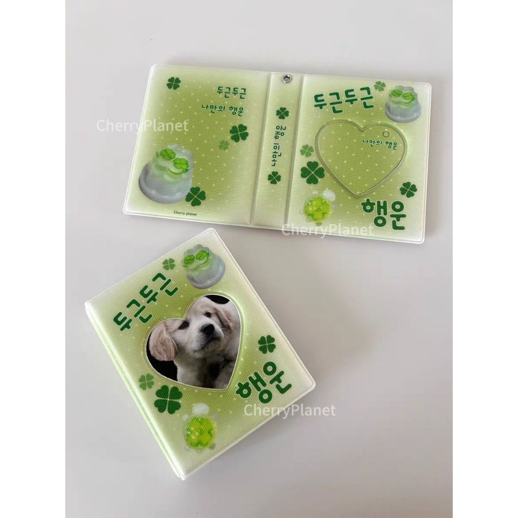 READY STOCK COLLECT BOOK KOLBUK PHOTOCARD HOLDER BOOK 1P CHERRYPLANET LUCKY CLOVER GREEN