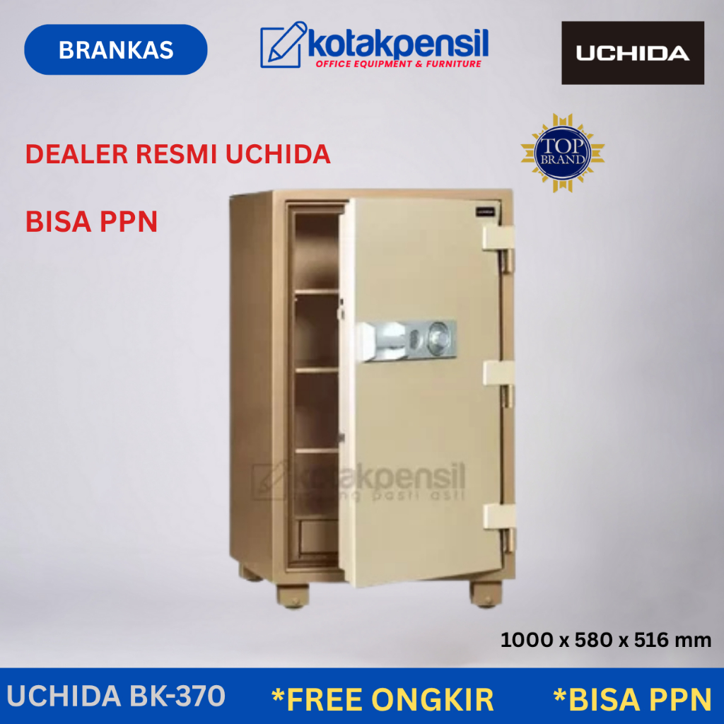 Brankas UCHIDA BK 370 | Brankas Emas dan Uang Tahan Api | Brankas Dokumen | Brangkas Berangkas