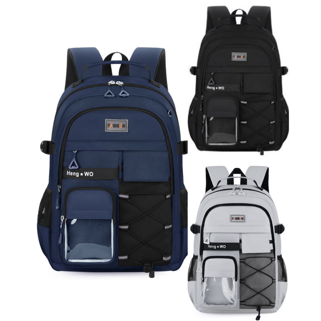 [MONA] Free Gantungan - Tas Ransel Anak Sekolah Simple Kualitas Premium - M0316