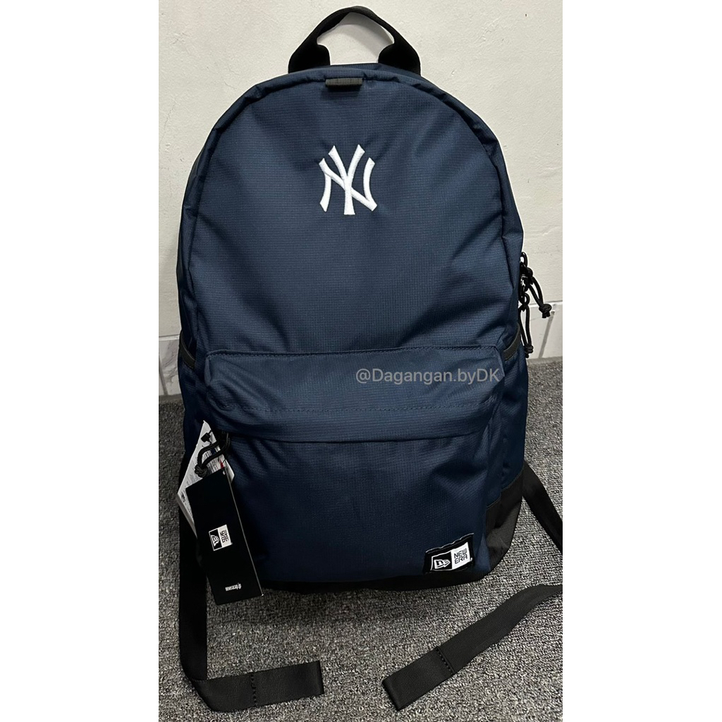 Tas New Era Backpack Yankees Logo Original 100% Biru Navy