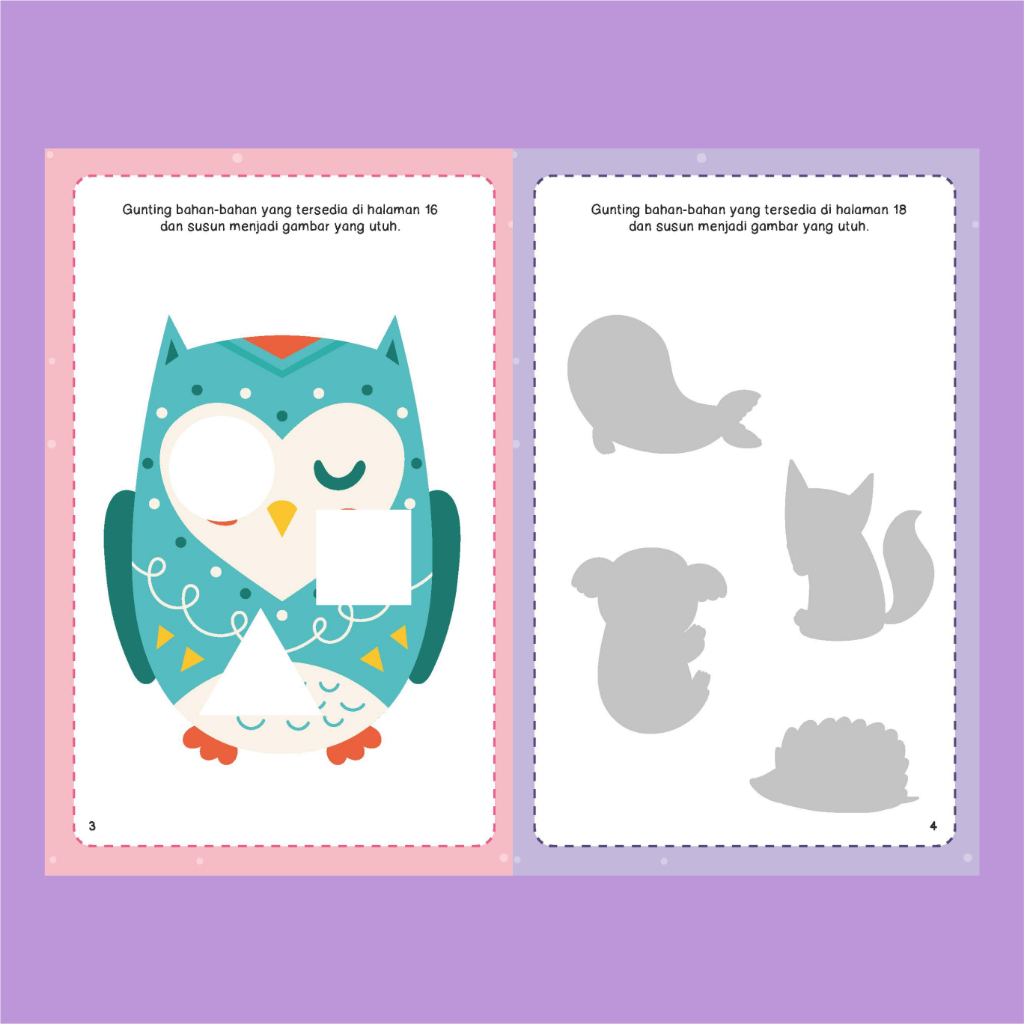 [KKPK x BP] Buku Anak | Buku Aktivitas Anak : Gunting Tempel Hewan Lucu
