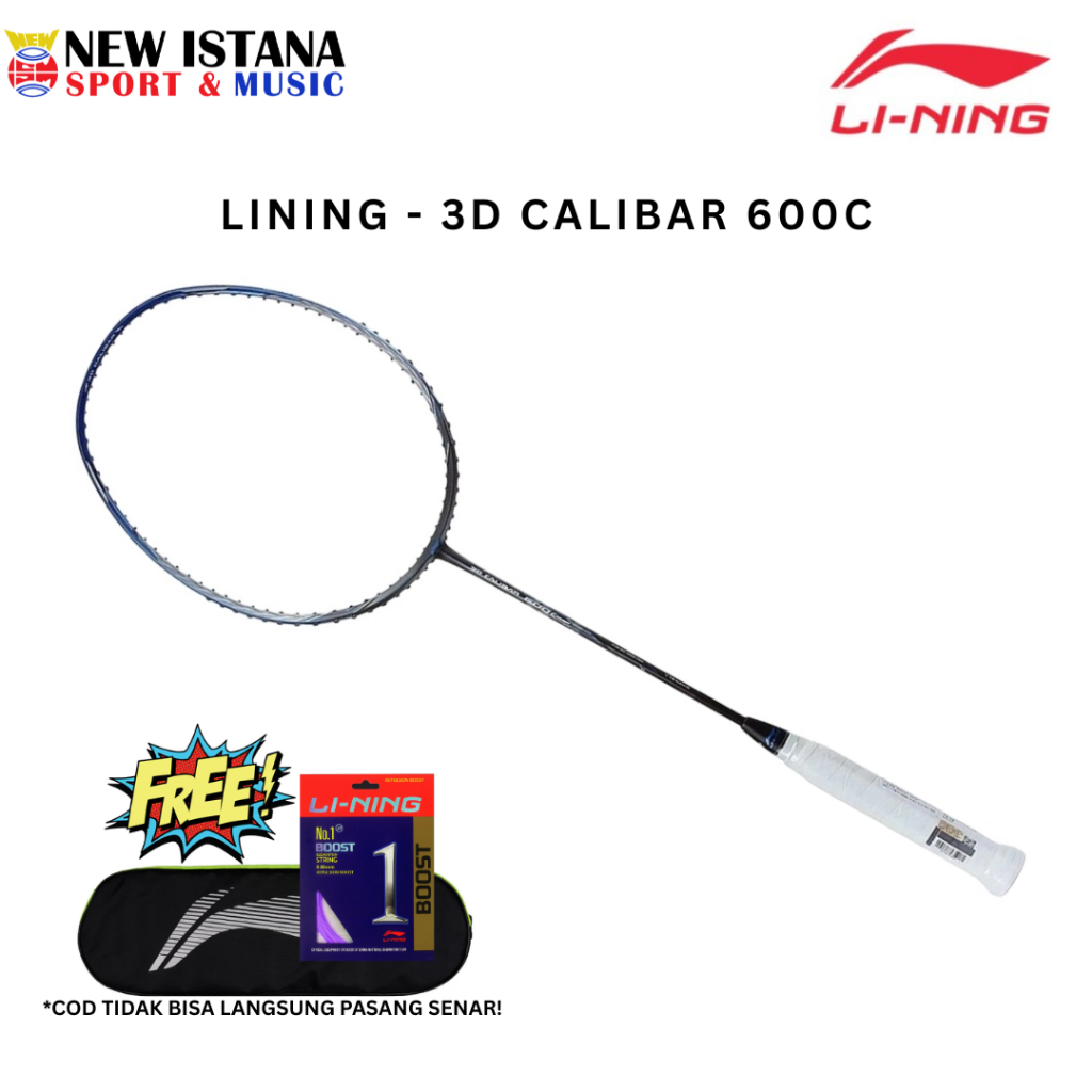 Raket Badminton Lining 3D Calibar 600 Combat