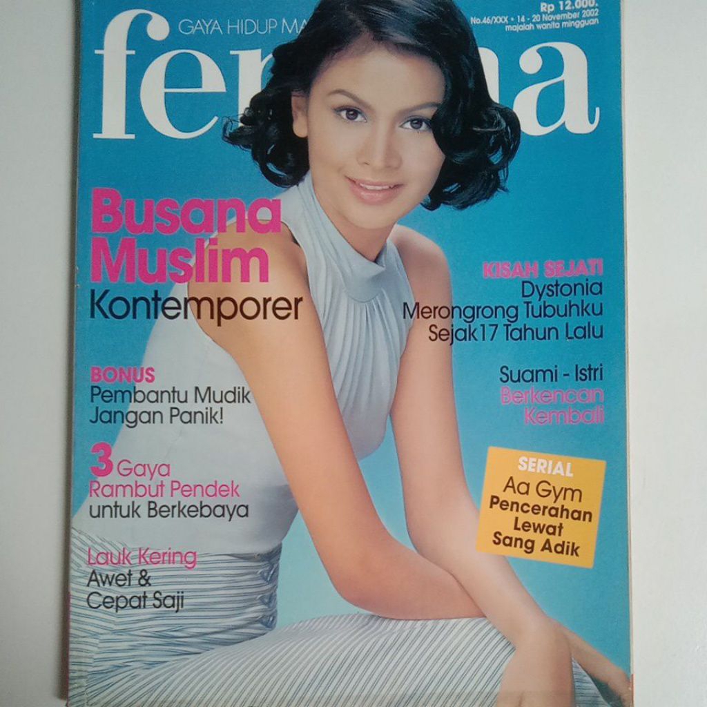 Majalah Femina Tahun 2002 Cover Nike Sinulingga (Gadis Sampul'97)
