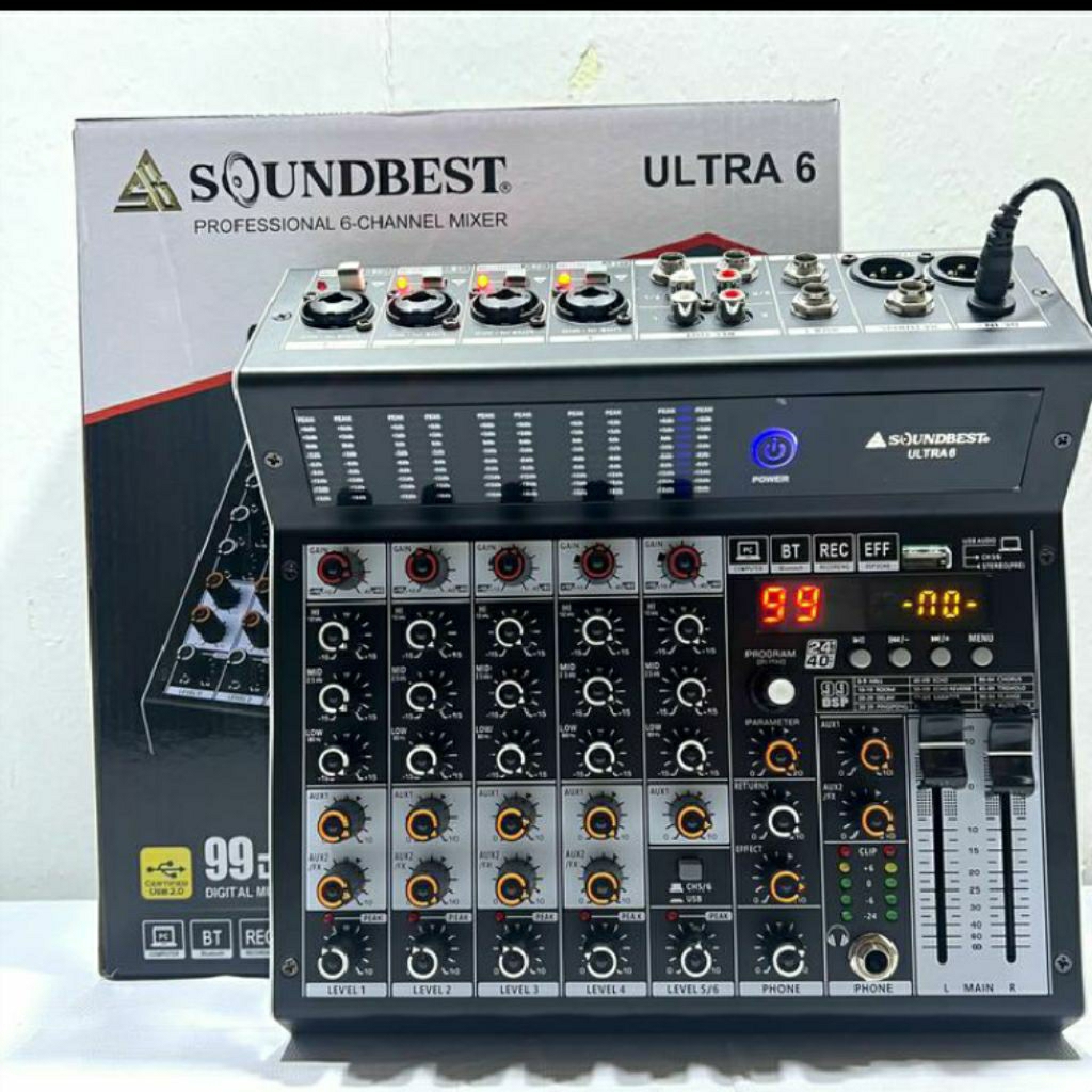 Mixer audio Soundbest Ultra 6 mixer 6channel
