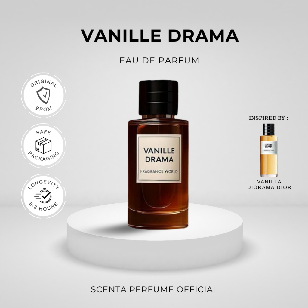 Fragrance World Vanille Drama Eau de Parfum 80 ML Parfum Unisex