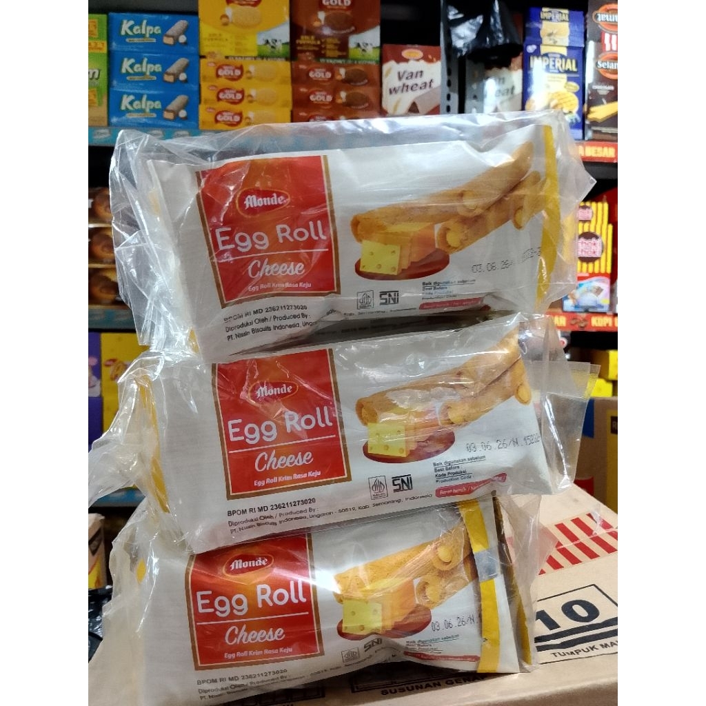 Monde Egg Roll Stick Cheese 35gr (Renceng) Isi 10pcs