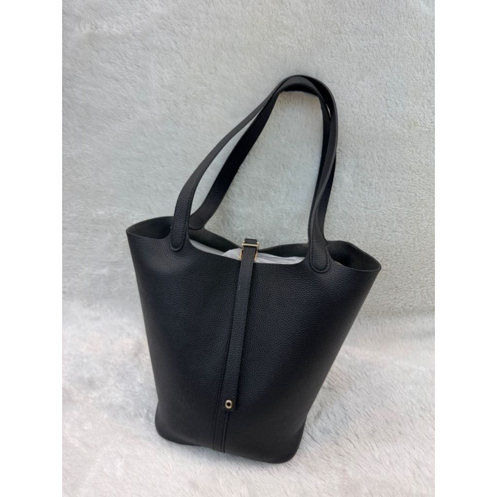 Tas Kulit Asli Wanita Size 26cm – Picotin Long Handle Motif Jeruk VVIP Quality