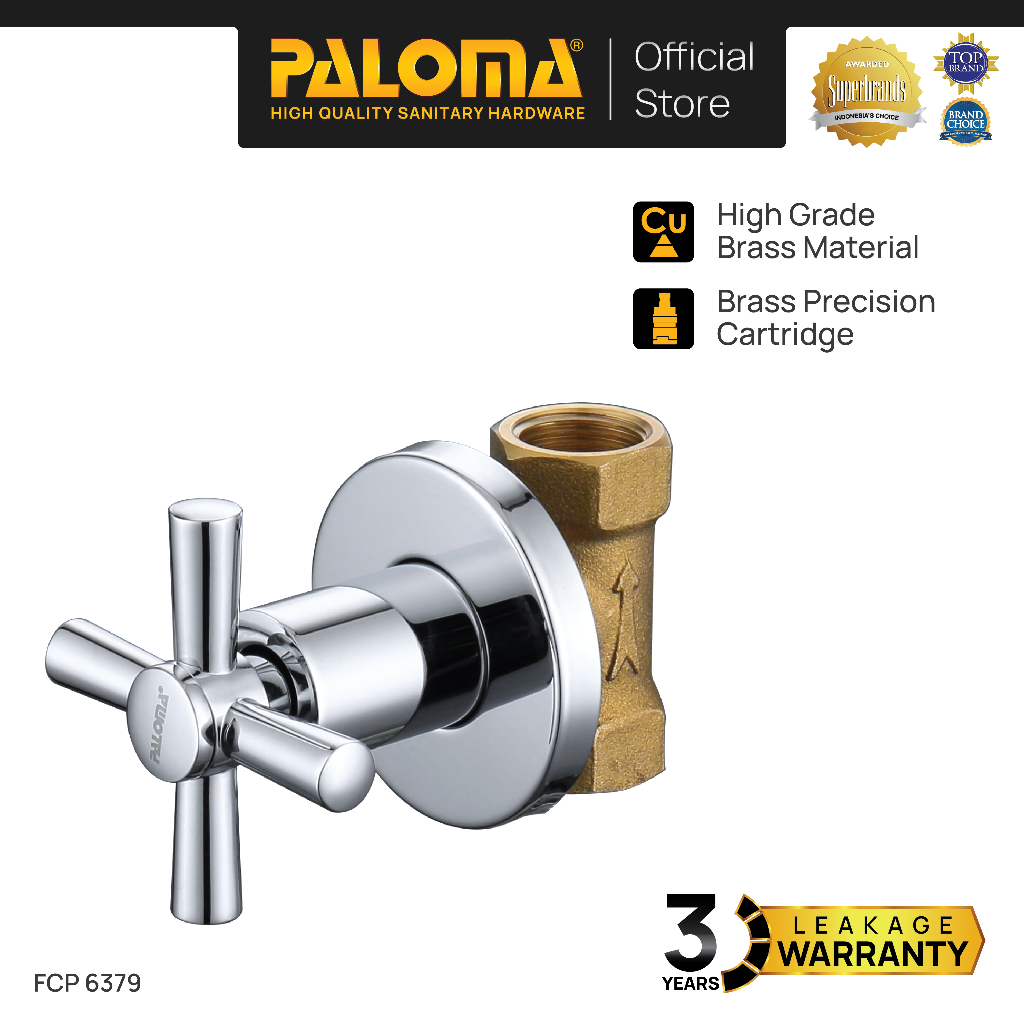 PALOMA FCP 6379 Keran Stop Cabang Keran Toilet Keran WC Keran Jet Shower Wall Tembok Keran Water Air