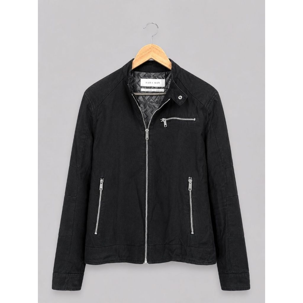 Preloved Jaket Biker Zara Man (100% Original Zara)