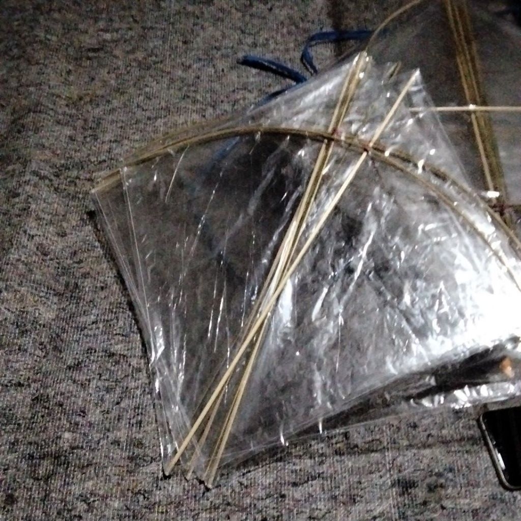 layangan plastik bening isi 100 pcs