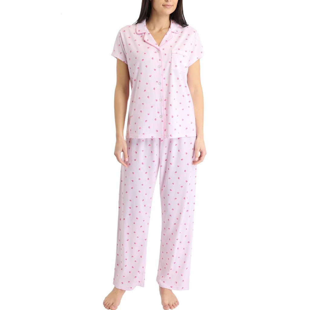 Piyama Dewasa Laura Ashley/Juicy Couture/Nicole Miller/NoComment [Lengan Pendek- Celana Panjang] Siz