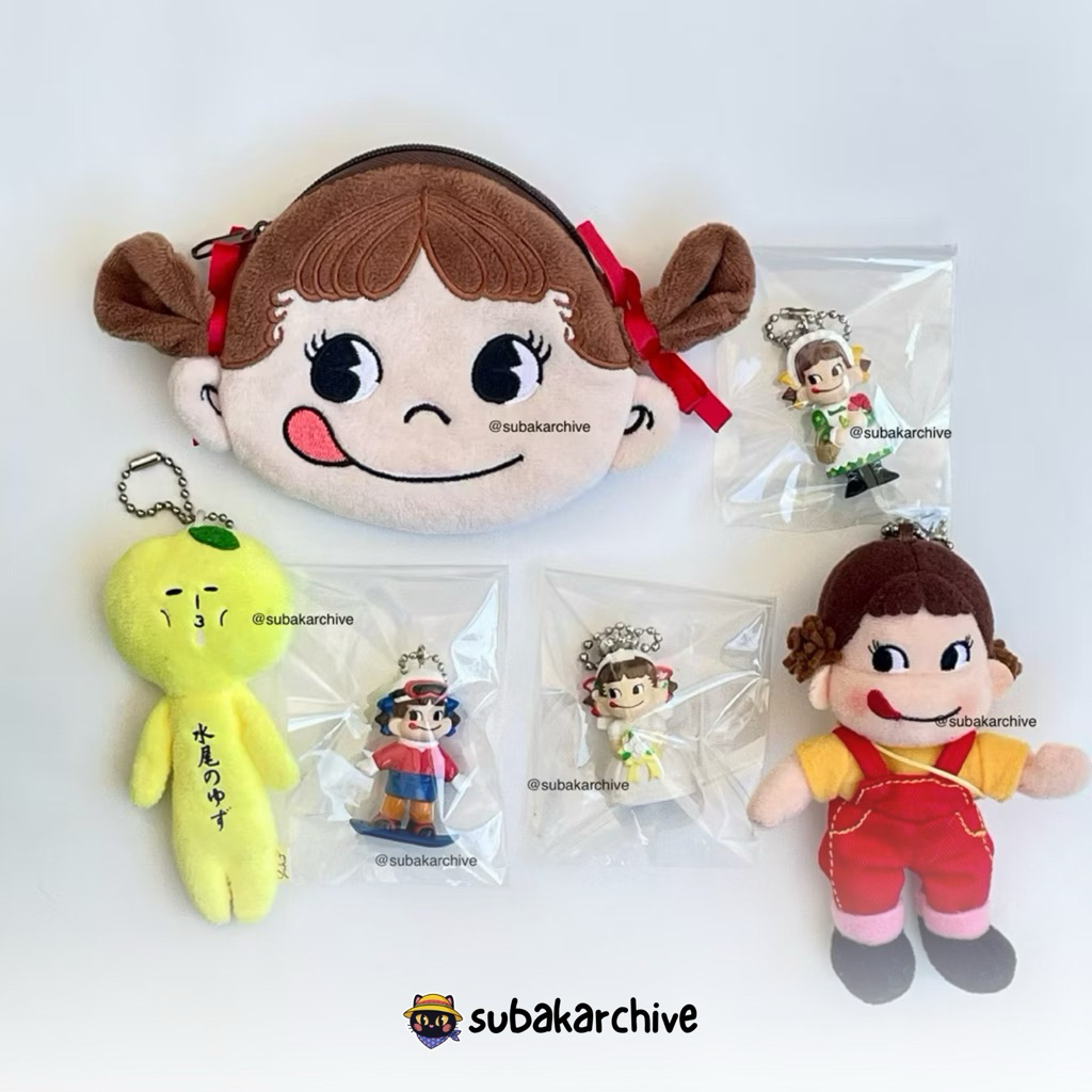 [subakarchive] Ganci Keychain Peko Fujiya Pekoyama Trinkets Pouch Koin Dompet Kecil Peko Plush Ganci