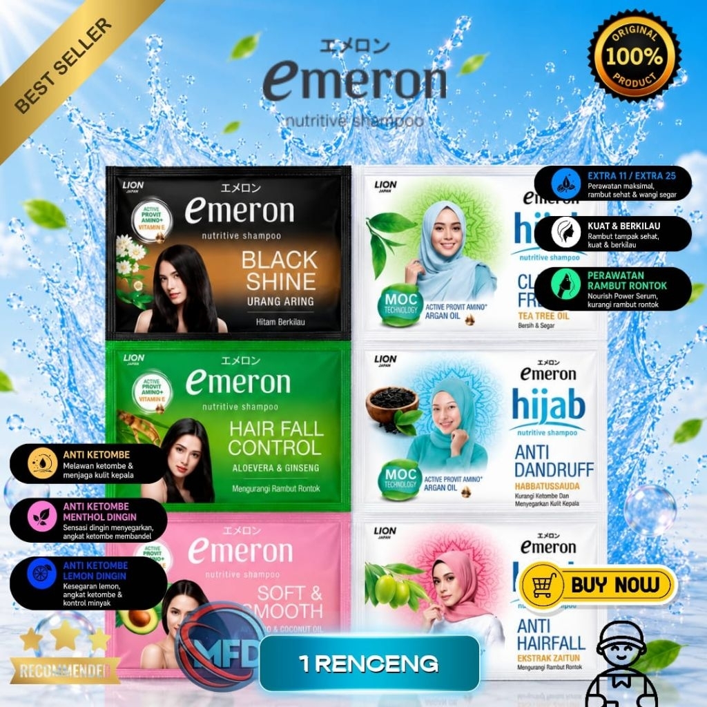 1 RENTENG Shampoo Sachet Emeron