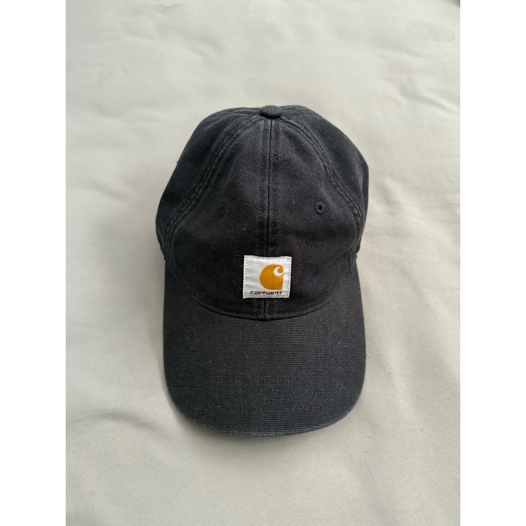 Carhatt WIP Icon Cap Washed Black Topi Baseball Carhatt