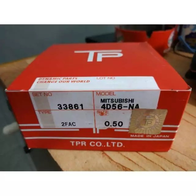Ring Seher Piston Mitsubishi L300 Diesel / Kuda Diesel TP Japan