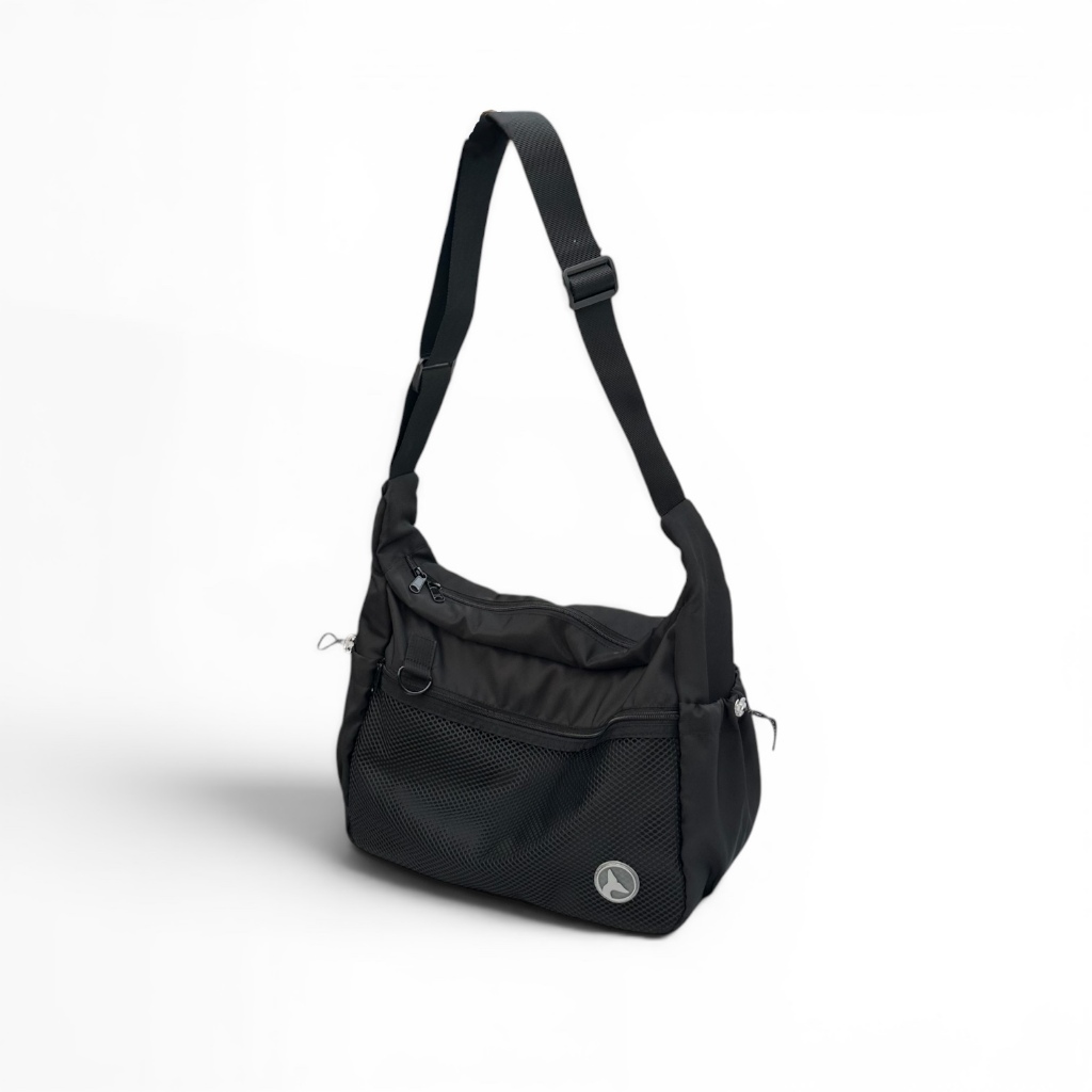 Givinc Sling Bag - Tas Selempang Metrocity Hitam Pria Wanita Muat Laptop Kompartemen Luas