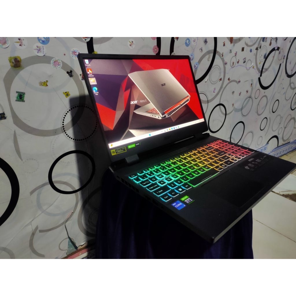 Acer RTX 3060 Core i7 gen 12 SSD 512gb Ram 8gb DDR 5 normal lancar