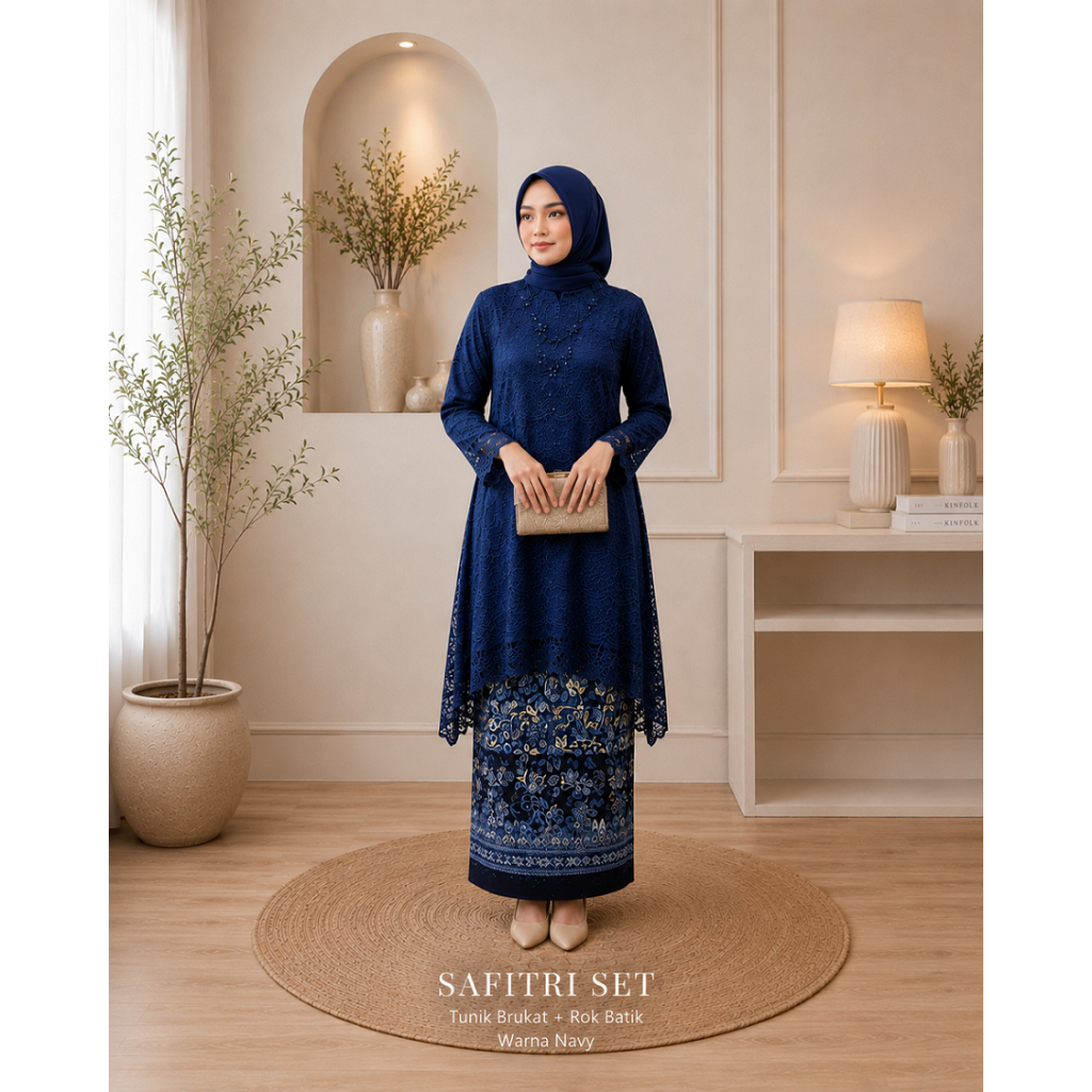 Big Promo Big Sale Set Kebaya Adelia Safitri Brukat Kebaya Pesta / Kondangan / Wisuda / Kartini