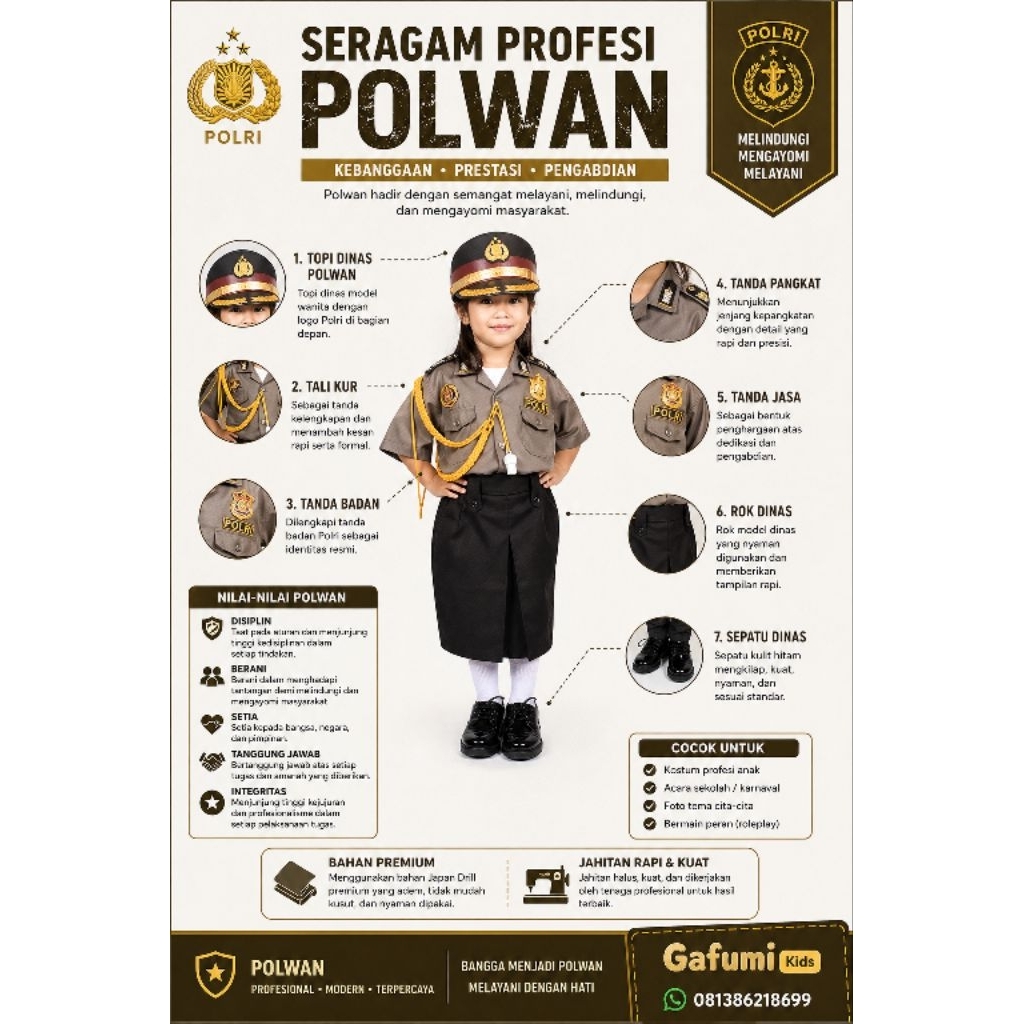 seragam profesi polwan