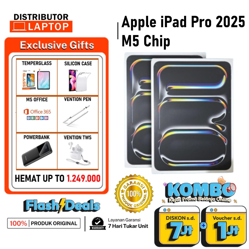 Apple iPad Pro 13" 11" 2025 M5 Chip Wifi 512Gb 256Gb