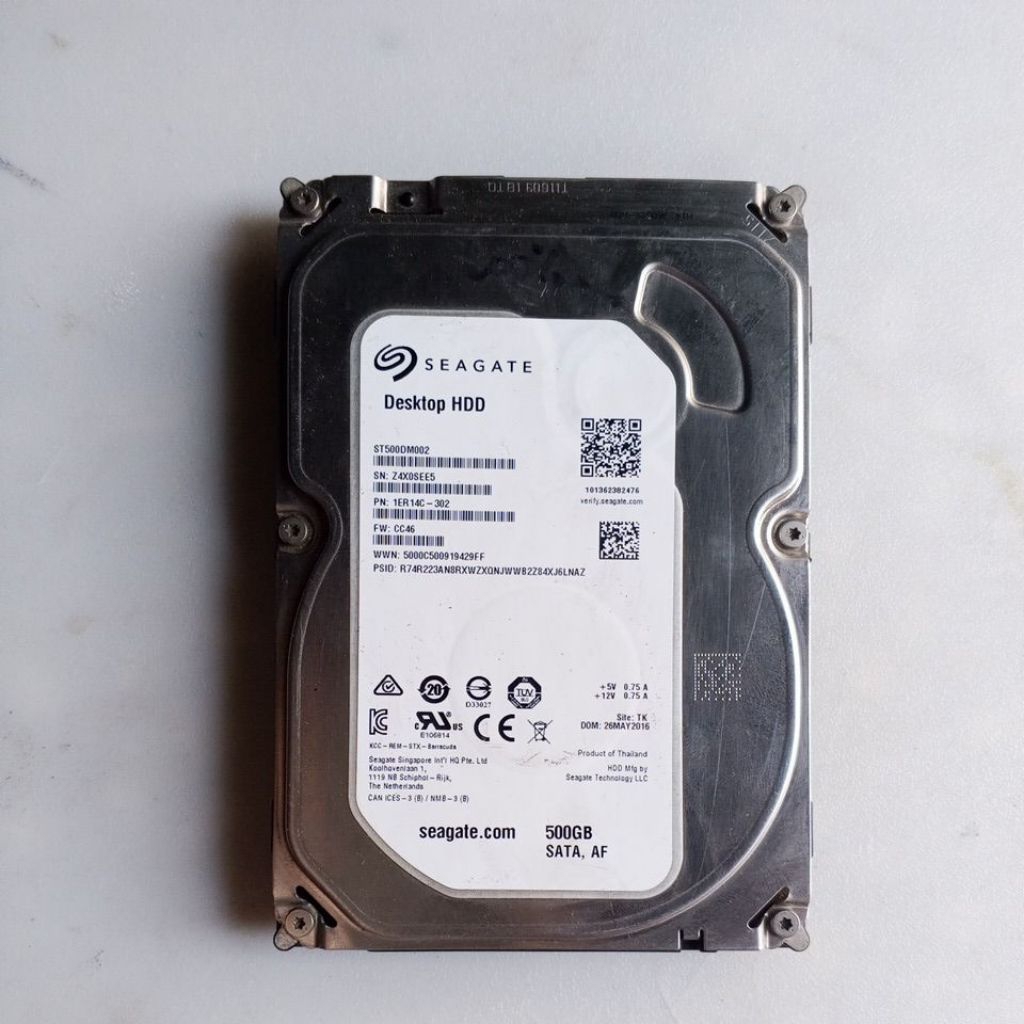 HDD Hardisk Komputer 500 GB 100% HDD PC 500 GB kesehatan 100%