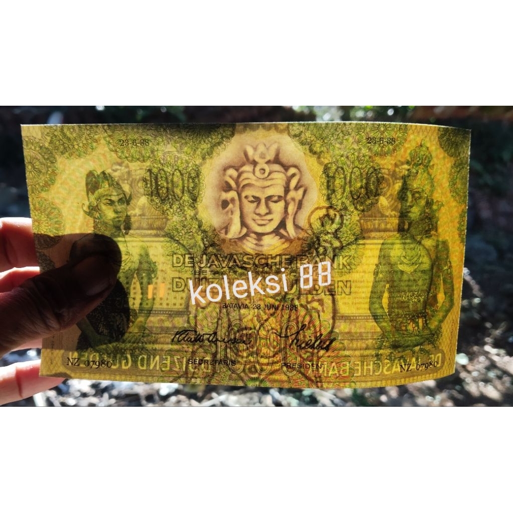 uang 1000 wayang repro soufenir budha spesial(wm full badan)