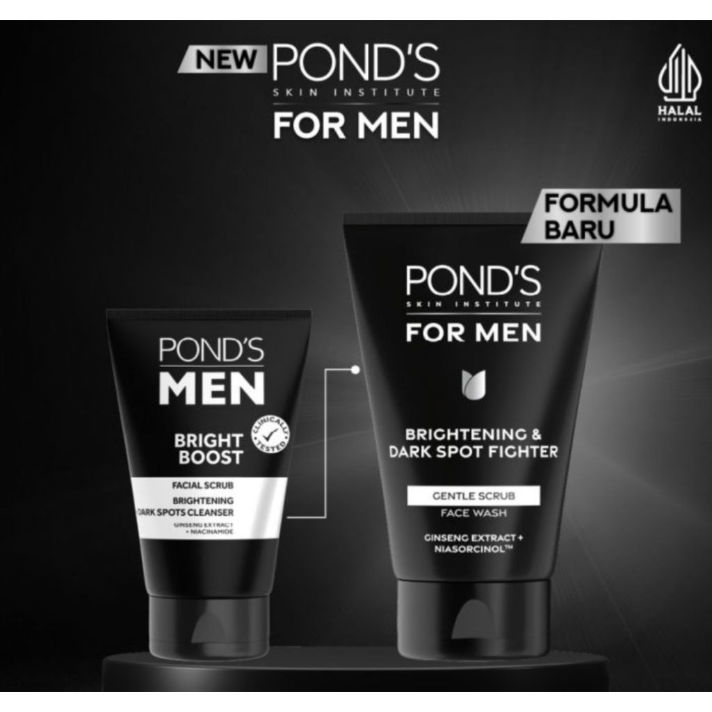 PONDS MEN Bright Boost Facial Scrub