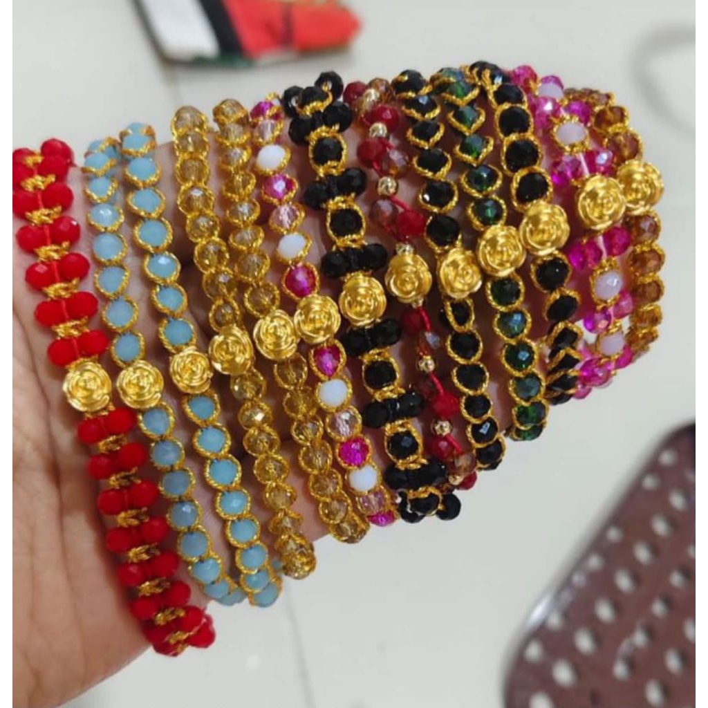Gelang mutiara berat 0,1 gram emas 24 karat