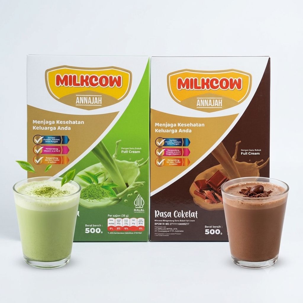 Milkcow 1Kg 2 x 500gr - Susu Gemuk Penambah Nafsu Makan - Full Cream Anak Dewasa