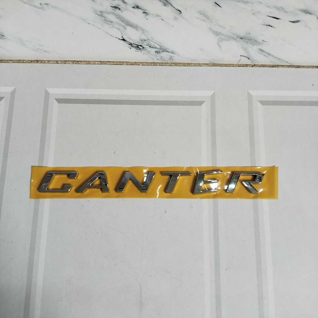 Emblem Tulisan Canter Chrome Original new fuso canter euro4 Original