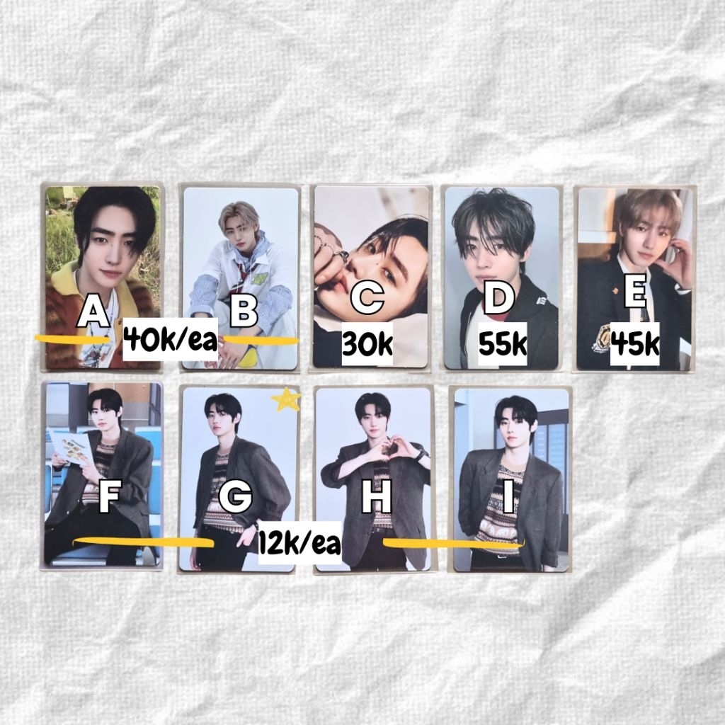 [baca deskripsi] pc photocard tc trading card official enhypen sunghoon jungwon heeseung jay jake su