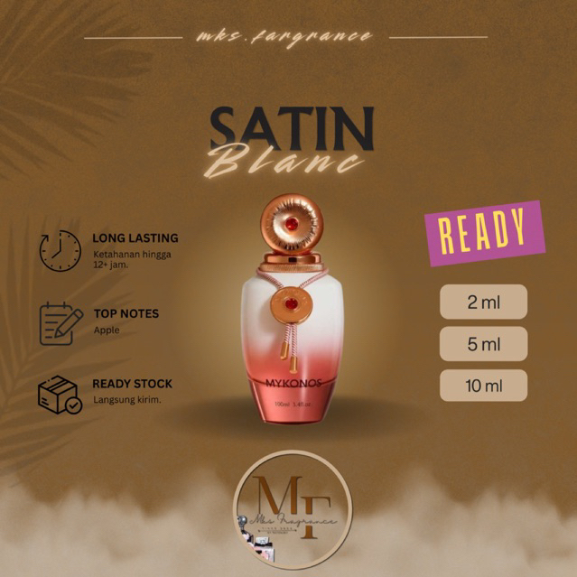 decant mykonos satin blanc