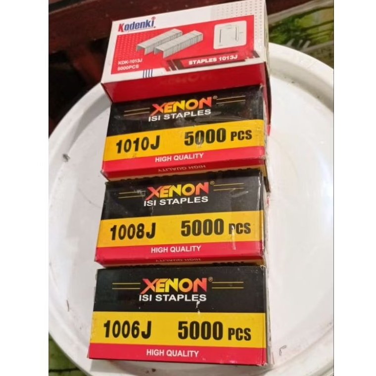 isi refill paku tembak U hekter stapler staples angin 1013j 1013 j