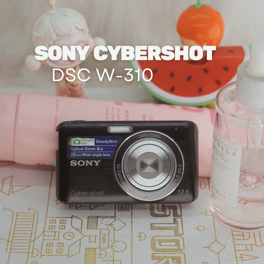 SONY CYBER-SHOT DSC-W310 BLACK EDITION DIGICAM — KAMERA POCKET SLIM ELEGAN