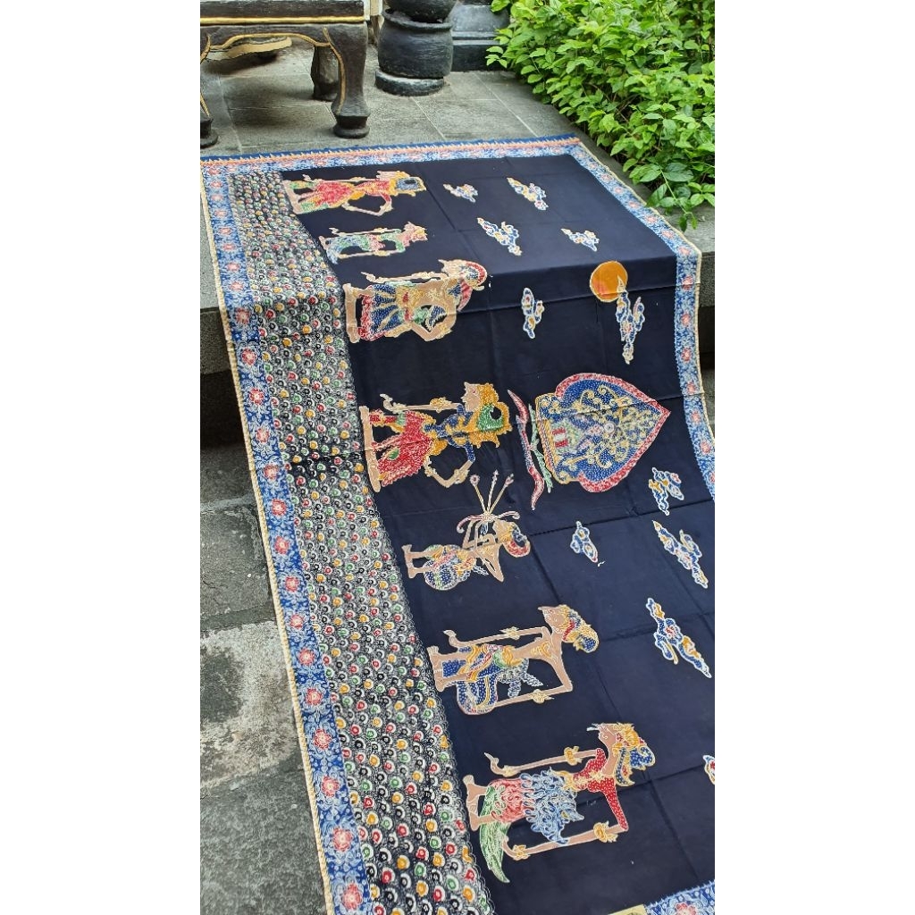 KAIN BATIK TULIS LASEM PREMIUM, MOTIF WAYANG KULIT 100% TULIS