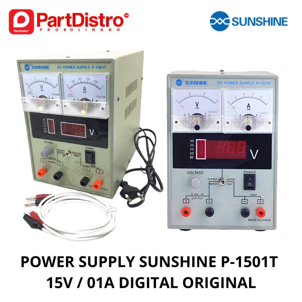 Power Supply Digital SUNSHINE P-1501T 15V / 01A Tools Service