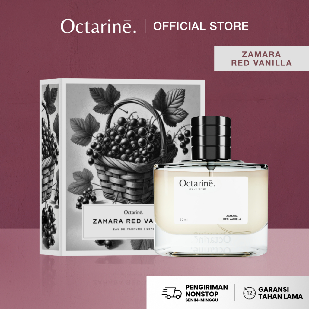 Octarine - Zamara Red Vanilla Parfum Tahan Lama Wanita Aroma Fruity Sweet