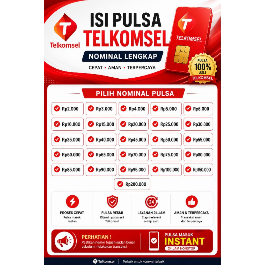 Pulsa Telkomsel 5000