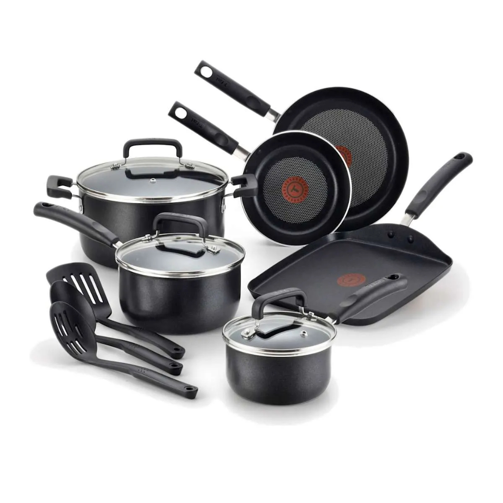 cookware set black (9 pcs)